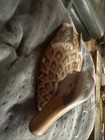 Hand Carved And Painted Wood Flying Duck Statue Vintage