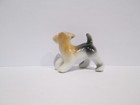 Small Vintage Ceramic Jack Russell Terrier Pup   Dog Figure Ornament
