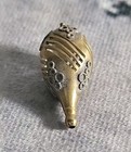 Vintage Victorian Brass Teardrop Openwork Antique Hat Pin Finial No Pin