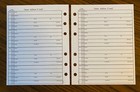 4 3 4 X 6 Inch Ar253 Size Address Refill 14 Sheets  28 Pages  Fits Hallmark