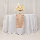 Nude Satin 12x108  Table Runner Lustrous Wedding Party Catering Dinner