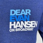 Dear Evan Hansen On Broadway Blue Full Zip Hoodie Sweatshirt Women s Small