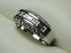 Mens 14k White Gold Plated Round 3ct Lab Created Diamond Wedding Band Ring