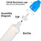 Reusable 60ml Red Cap Clear Plastic Squeeze Dropper Bottles Pks Of 1 5 10 20
