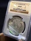 Authentic 1921-p Mint Morgan Dollar Ms-64 Ngc Graded Silver Dollar
