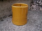 Britannia Dartmouth Pottery Mayflower Plymouth Commerative Tankard Tan Glaze
