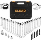 33-piece Ratchet Wrench Set Metric Sae 72-tooth Gear Cr-v Steel Organizer Case