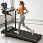 Portable Treadmill With 0-15  Incline Foldable Adjustable Height For Home 7 5mph
