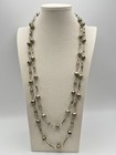 Vintage Handmade Silver Tone Mexican Wedding Lasso Lazo Lazzo Laso Necklace 60 