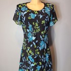 Vtg Floral Dress Cottage Fairy Grunge Y2k Sz 12 90s Midi Resort Boho Wedding 