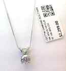  2900 Real Genuine Diamond Solitaire Pendant 14k White Gold Solid  New
