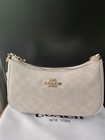 Nwt Coach Teri Fashion Shoulder Bag In Canvas Glacier White Ca548 Us