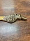 Vintage Brass Letter Opener Collie Dog Figural