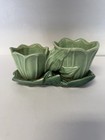 Vintage Mccoy Pottery Double Tulip Swallow Flower Pot Planter
