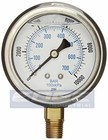 25 Pack Liquid Filled Pressure Gauge 0-10 000 Psi  2 5  Face  1 4  Lower Mount