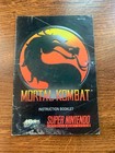 Mortal Kombat Combat Snes Super Nintendo Instruction Manual Only