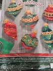 Bucilla Felt Christmas Ornaments Kit   86725 - Set Of 6 Felt Sequins Ornaments 