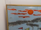Vintage 1970 s Foil Art Piece Rob  robert  E Lee Steamboat 20 x15 