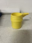 Vintage Tupperware Measuring Cups Yellow Set Of 4 Retro Nesting 1970   s 761-5