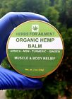 Hemp Salve balm W arnica msm turmeric ginger-arthritis joint muscle Pain Relief