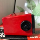 Copal Flip Clock Ararm Qp-210 Red Digital Used Unchecked W  Box From Japan