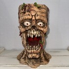 Vintage Zombie Dip Party Bowl Haunted Horror Scary Planter Gothic Prop Humor