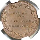 1838 Ht-83a R-4 Ngc Unc Details Beehive Hard Times Token