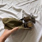 Antique 1920s Miner s Canvas Cap With Carbide Lamp Industrial