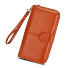 Womens Pu Leather Zip Around Long Wallet Credit Card Cash Phone Holder Lot Of 5