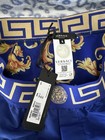 Nwt Versace Greca Border Swim Shorts Blue Men   s Size 4  us S   Authentic  450