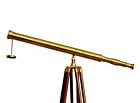Nautical Brass 39  Telescope On Wooden Tripod Stand Antique Vintage Spyglass New