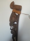    Marquesan    Wood Carved Adze Canoe Carving Tool   Free Shipping