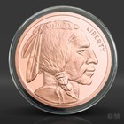 5 Oz Buffalo Copper Round In Capsule  999 Fine Copper Bullion