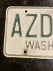 1965 Base Washington State License Plate Azd063  Single 1966 1967 65 66 67 King
