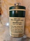 Vintage Palmolive Talc For Men Tin 1928 - 1953  Excellent Condition  Unopened 