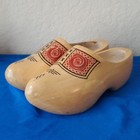 Vintage Dutch Wooden Clogs Authentic Klompen Made In Holland Hand Painted