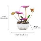 Lighted Pink Lotus Flower Tabletop Water Fountain Indoor Zen Desk Decor W  Pump