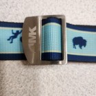 Mountain Khaki Jackson Hole Wyoming Animal Pattern Belt- Blue 33 