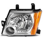 Headlight Assembly Pair 2005-2015 Xterra Chrome Housing Clear Lens 26060ea025