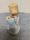 Vintage Ceramic Christmas Angel Girl Bell Figure