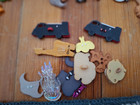 Huge Mixed Lot Of Hundreds Of Craft Embellishments Buttons Plastic Clips