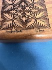 Hand Carved Etched Artist Hawaiian Koa Wood Trinket Box