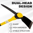 36  Shock Absorbing Fiberglass Handle Forged Steel Pickaxe