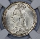 1890 Great Britain Silver Shilling Ngc Ms 63