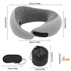 Blue Neck Travel Pillow Memory Foam Sleep Pillow Support Neck Comfort For Travel