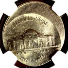 Ngc Ms-66 Six Steps  6 Fs  1970-s Jefferson Nickel Struck 20  Off Center Error
