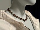 Sorrelli Antique Brass Necklace   Blue  Ab And Faceted Brown Crystals   Stunning