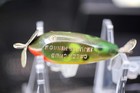 Creek Chub Injured Minnow Wood Fishing Lure  Frog Spot Glass Eyes Spinner