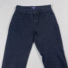 Nydj Jeans Womens 4 Black Legging Skinny Stretch Denim Made Usa Slim Fit Pants