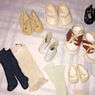 Vintage Doll Shoes Mixed Sizes   Variety All Pairs  no Singles  Socks Excellent 